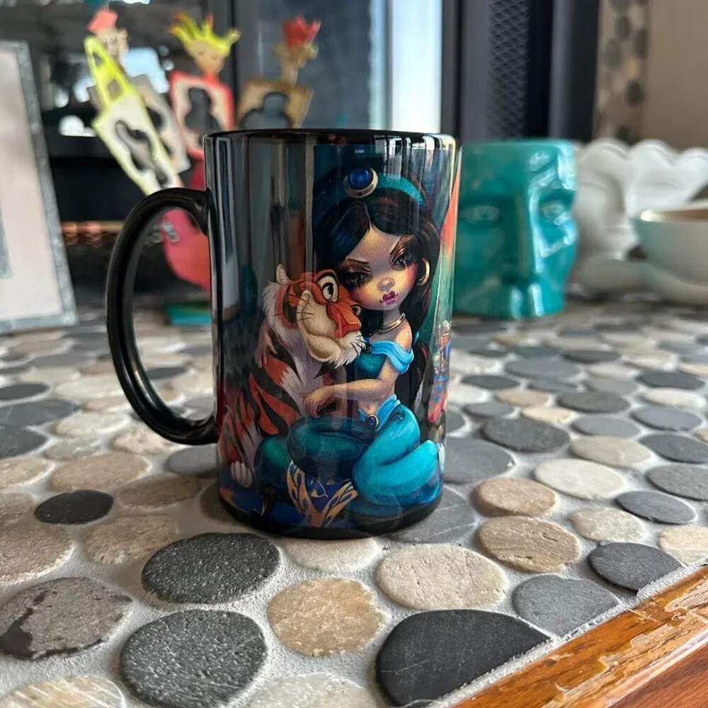 Disney Wonderground Gallery Jasmine Becket Griffith Coffee Mug Jasmine Rajah